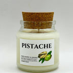 Pistachio scented candle in 100% soy wax