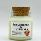 Strawberry & Cream doftljus i 100% sojavax