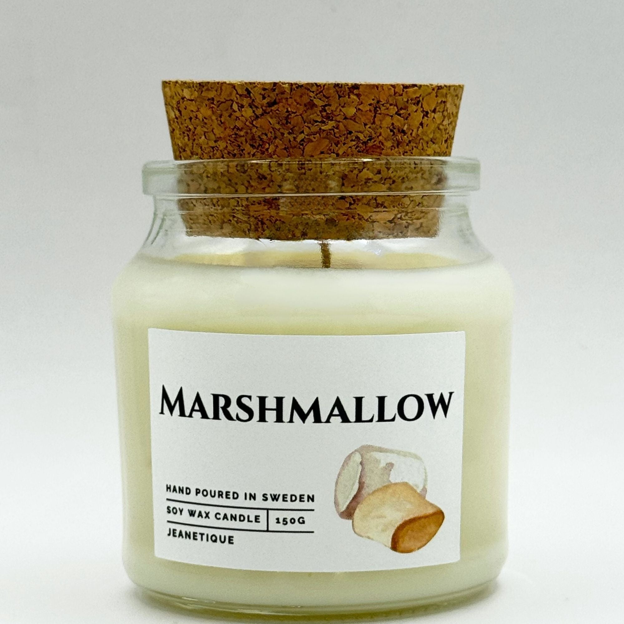 Marshmallow doftljus i 100% sojavax