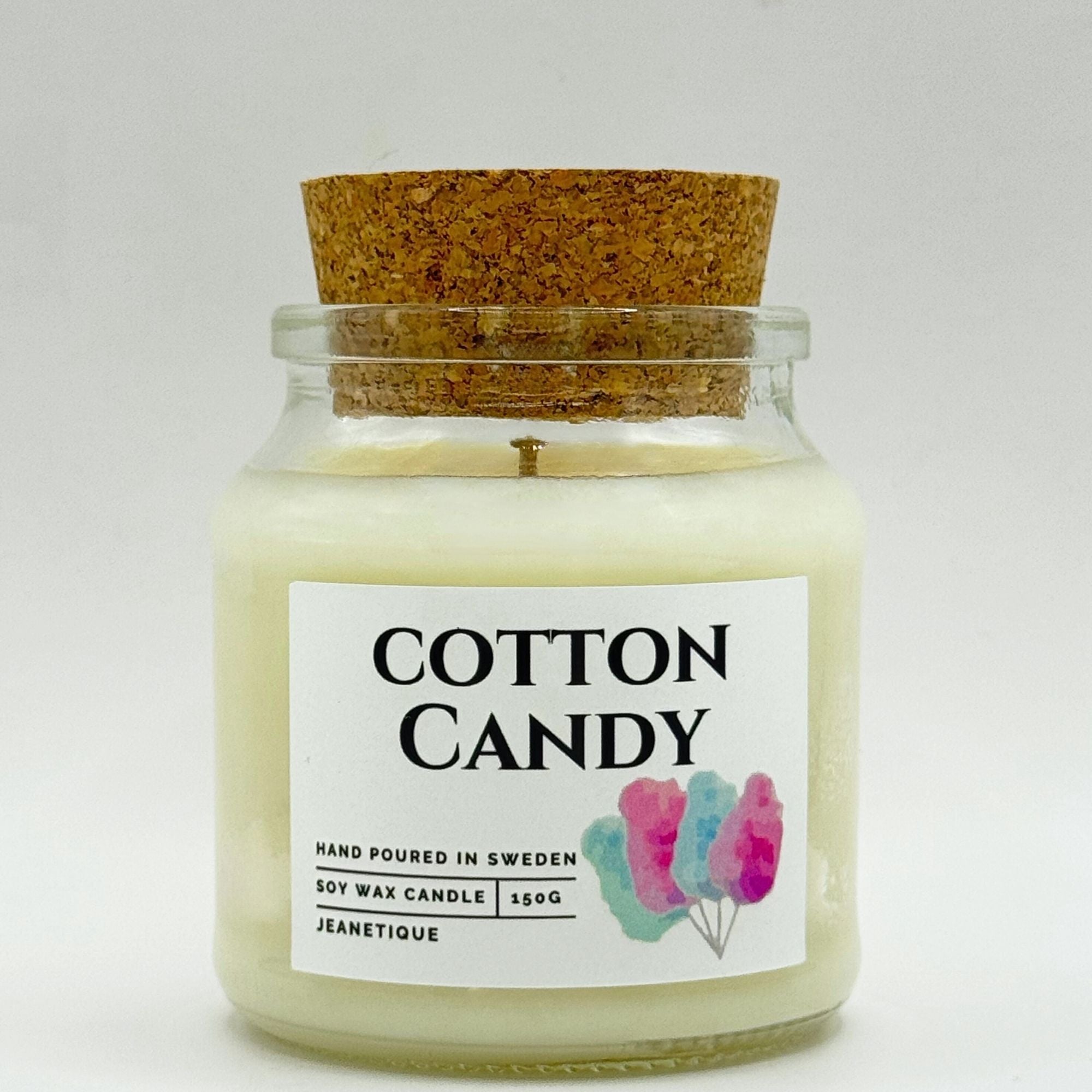 Cotton Candy doftljus i 100% sojavax