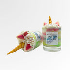Unicorn Cotton Candy doftljus i 100% sojavax