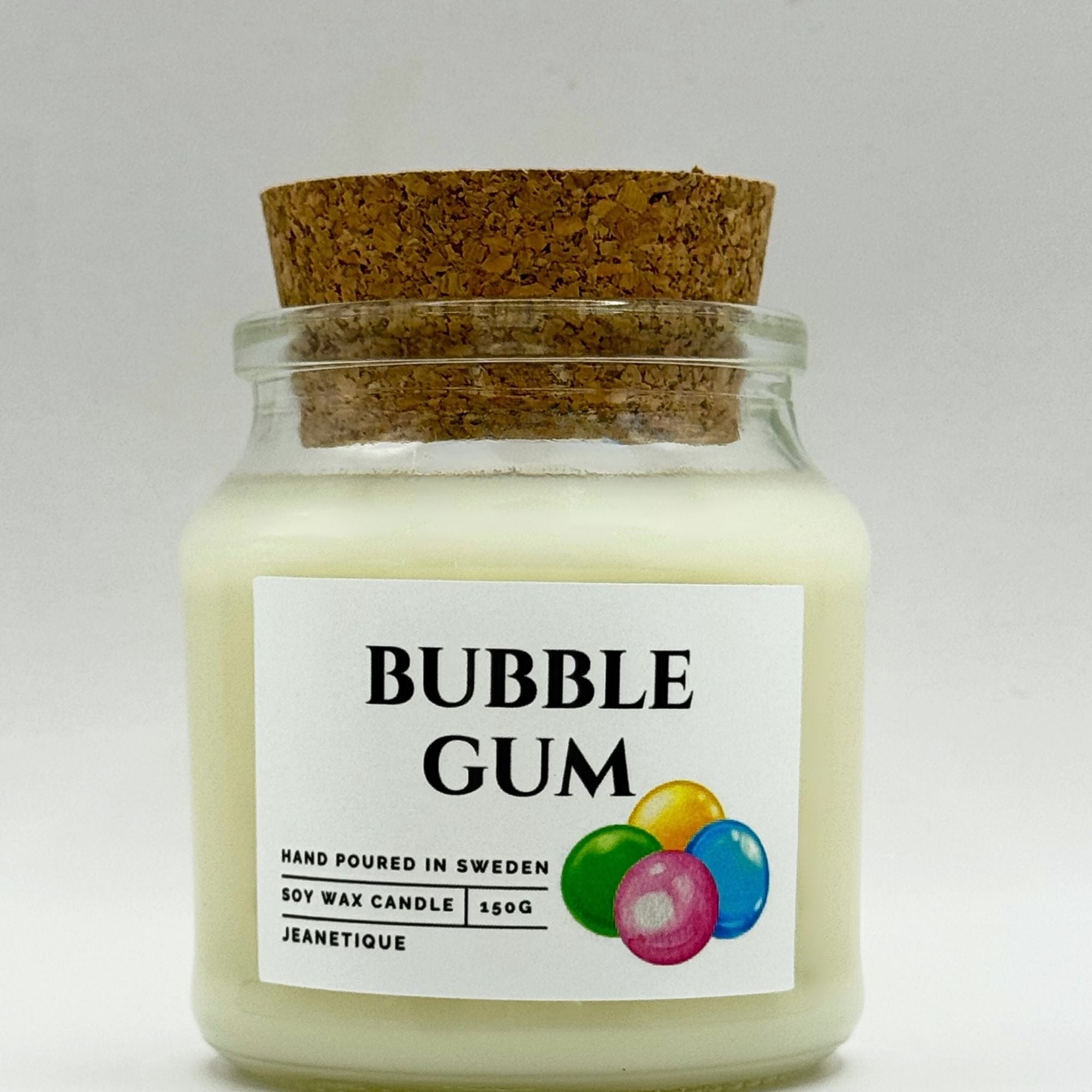 Bubble Gum doftljus i 100% sojavax