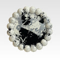Bubbel fat silver-svart/vit