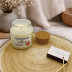 Strawberry & Cream doftljus i 100% sojavax