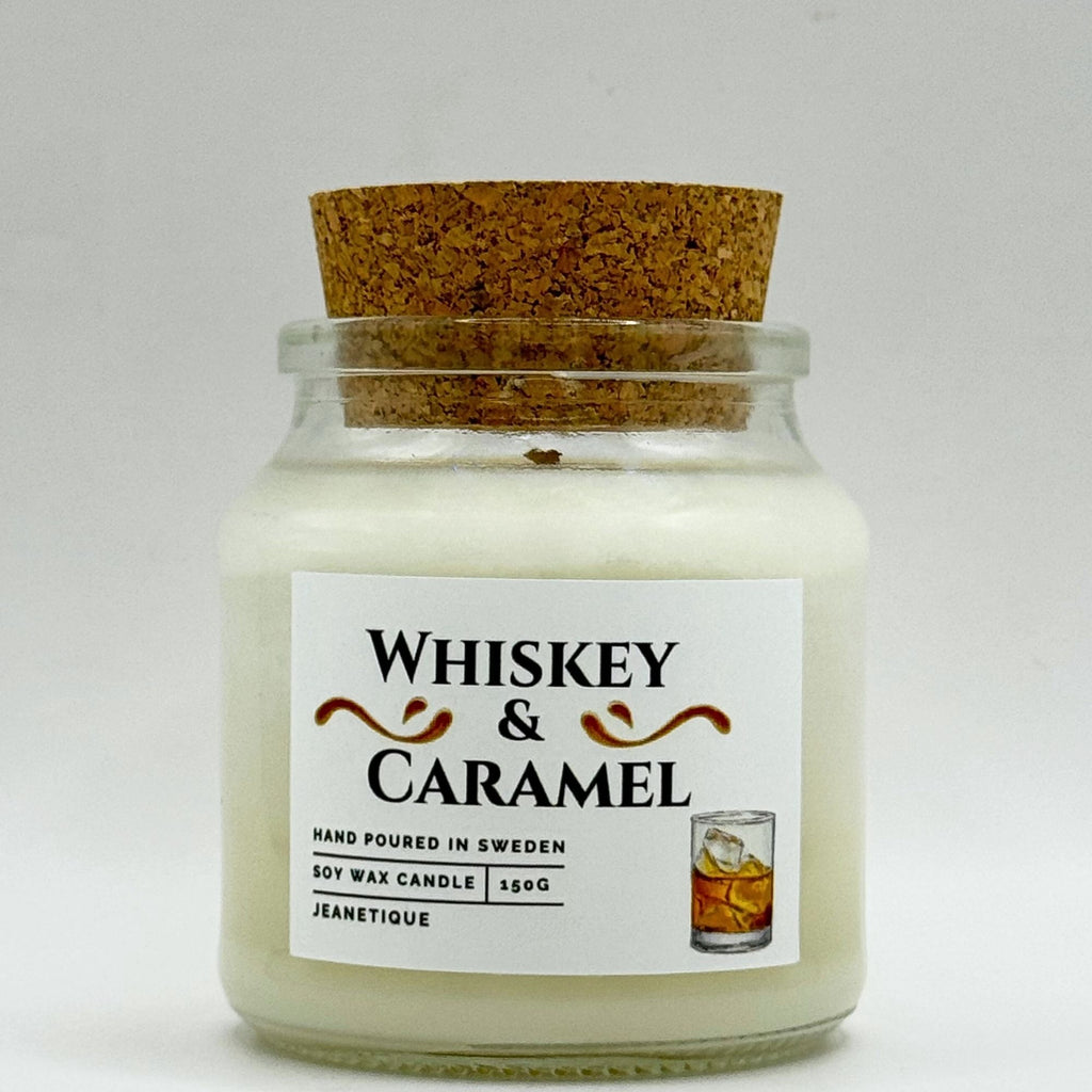 Whiskey & Caramel doftljus i 100% sojavax