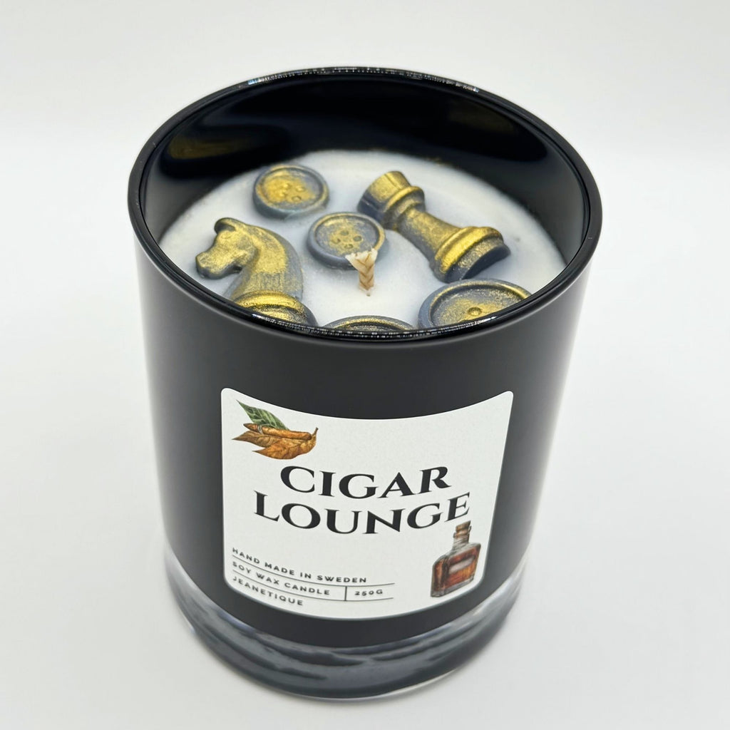 Cigar Lounge doftljus i 100% sojavax