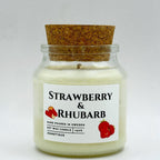Strawberry & Rhubarb doftljus i 100% sojavax