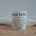 Self Love doftljus med rosenqvarts  i 100% sojavax