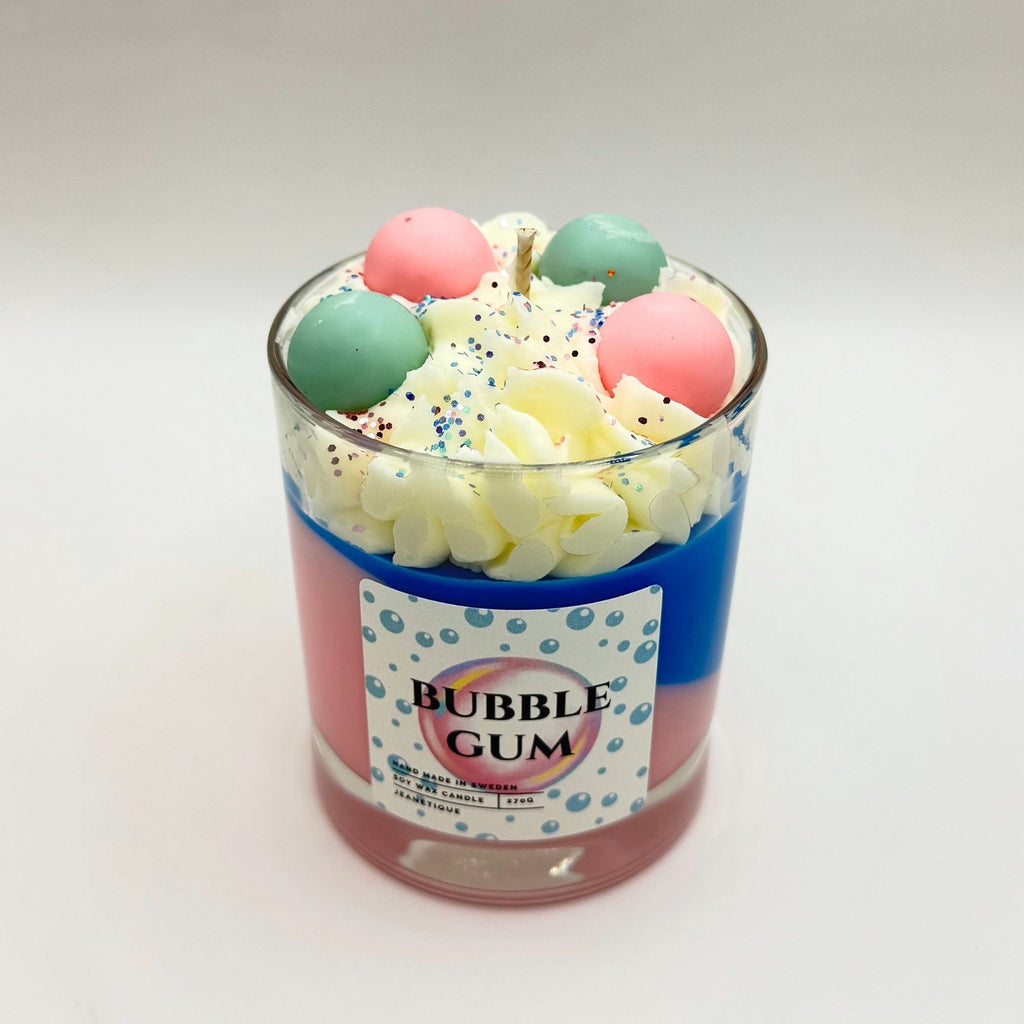 Bubble Gum doftljus i 100% sojavax