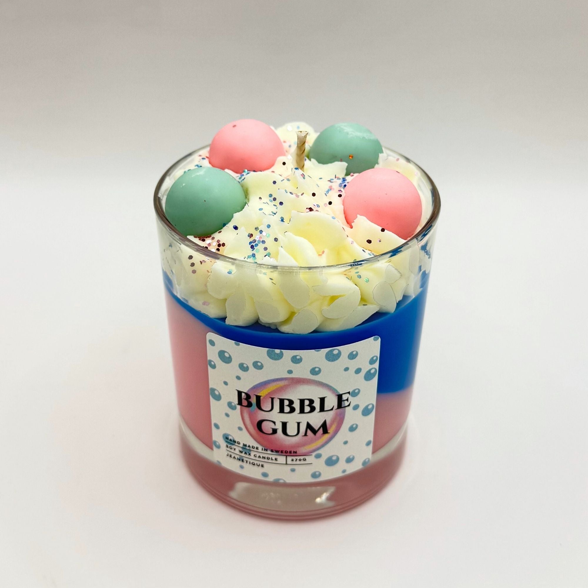 Bubble Gum doftljus i 100% sojavax