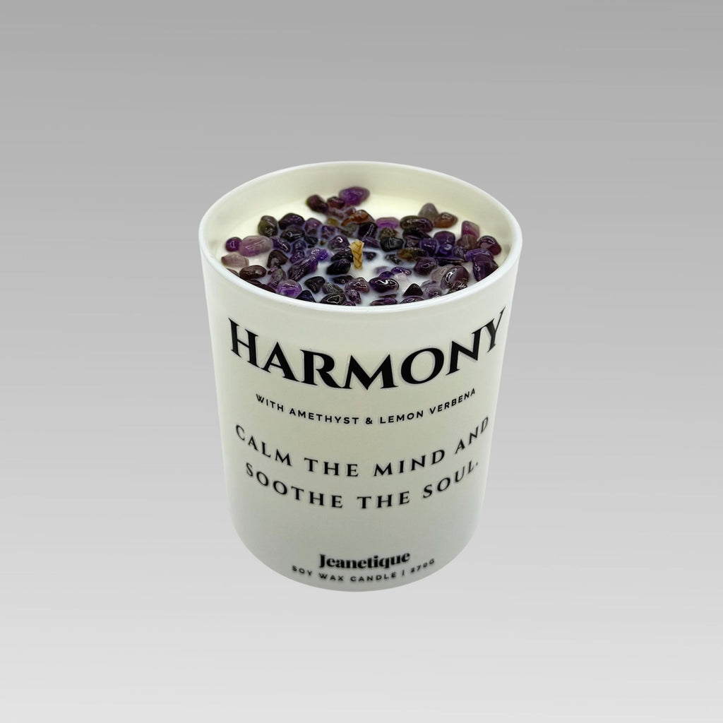 Harmony doftljus med ametist och 100% sojavax