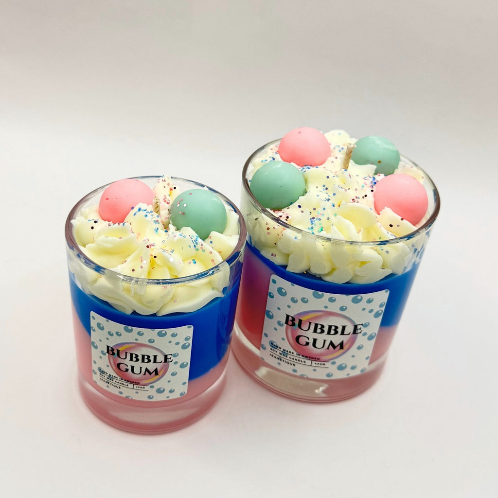 Bubble Gum doftljus i 100% sojavax