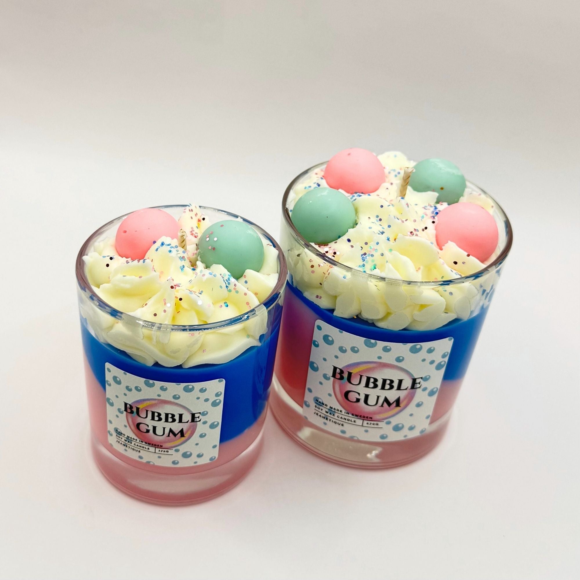 Bubble Gum doftljus i 100% sojavax