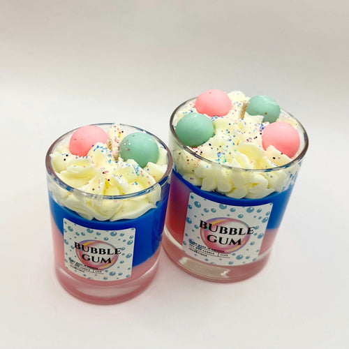 Bubble Gum doftljus i 100% sojavax