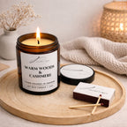 Warm Woods & Cashmere doftljus i 100% sojavax