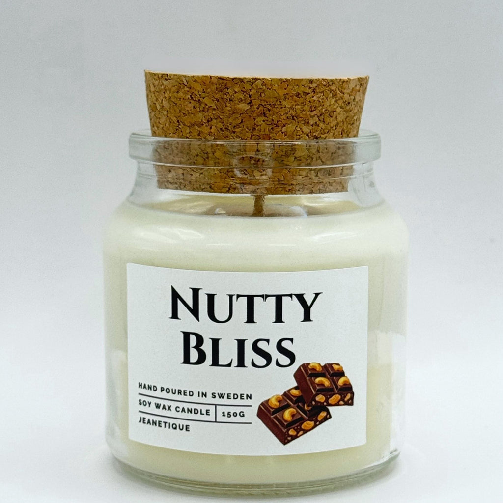 Nutty Bliss scented candle in 100% soy wax