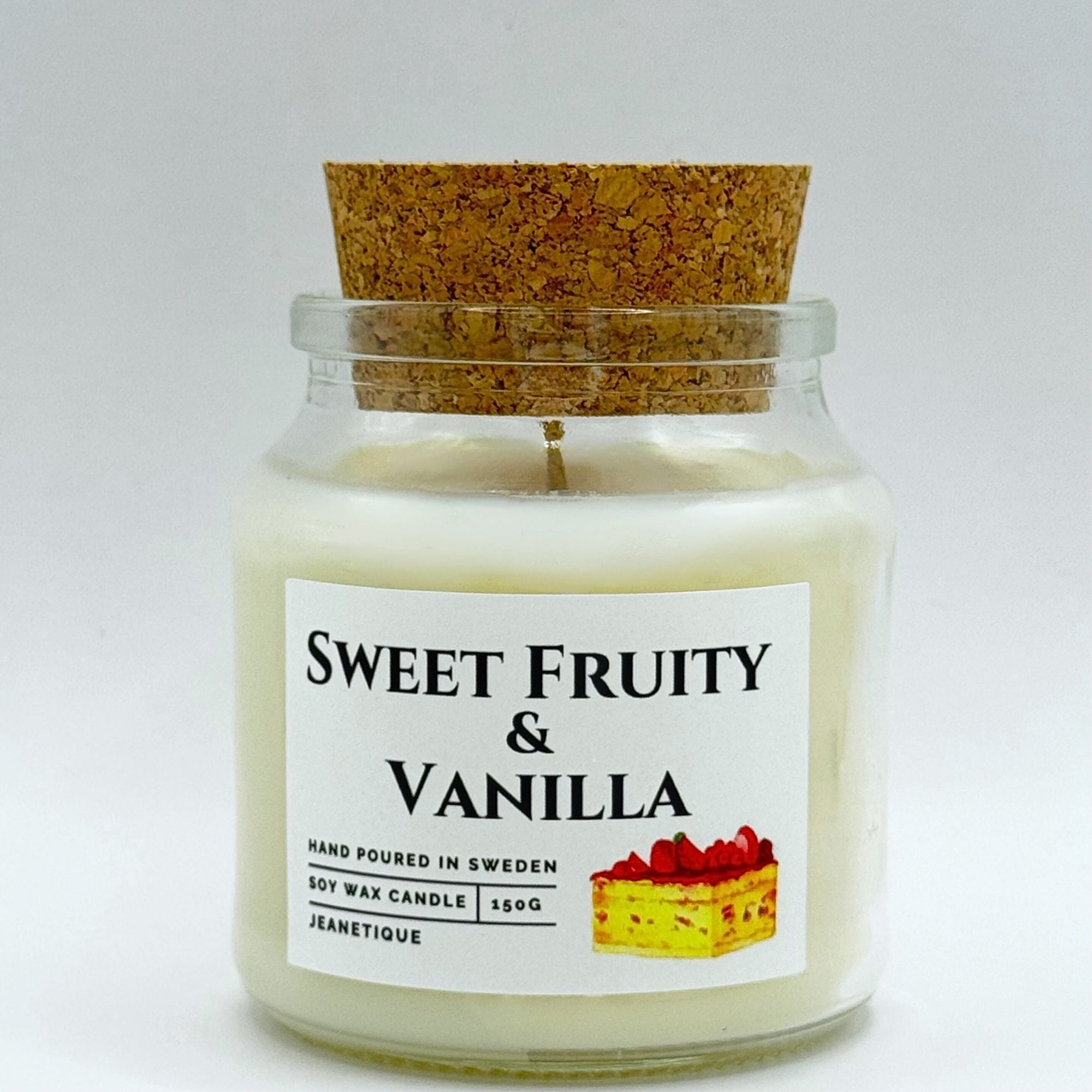 Sweet Fruity & Vanilla doftljus i 100% sojavax