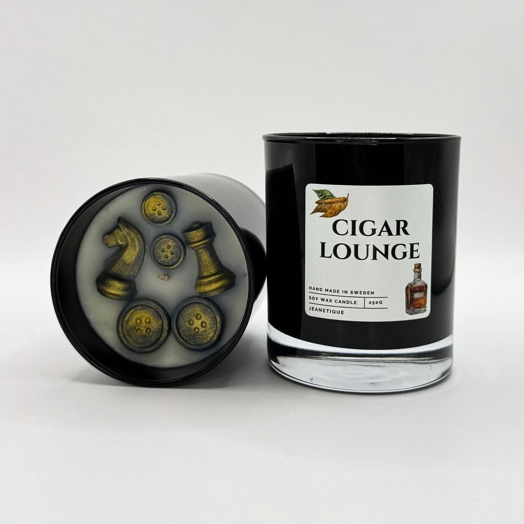 Cigar Lounge doftljus i 100% sojavax